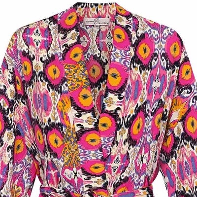 Kimono Kleurrijk multi kort M