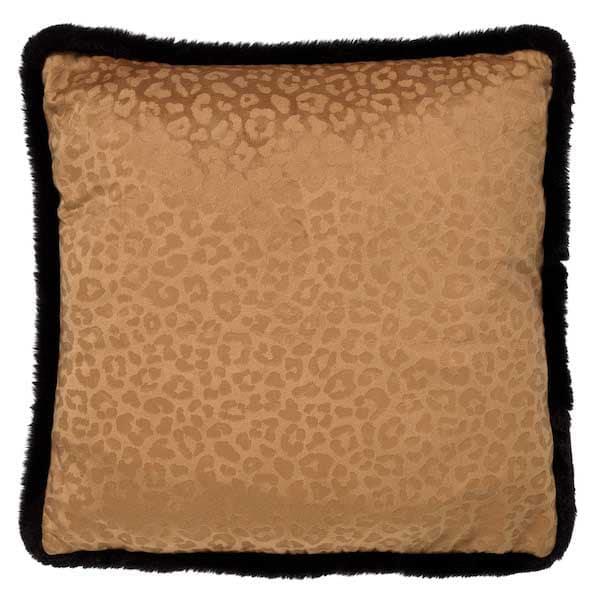 Kussen Cheeta tobacco brown 45x45cm