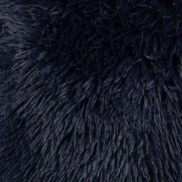 Kussen Fluffy donkerblauw 45x45cm detail