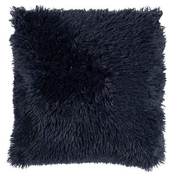 Kussen Fluffy donkerblauw 45x45cm