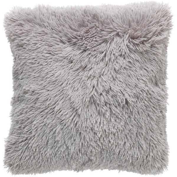 Kussen Fluffy lichtgrijs 45x45cm