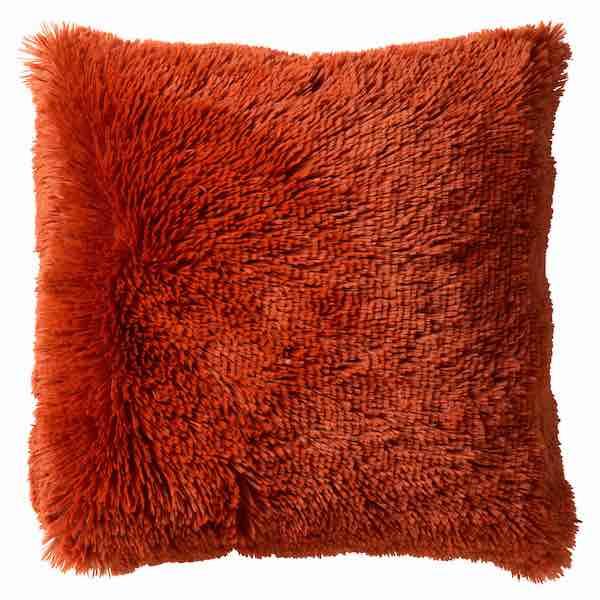 Kussen Fluffy rood 45x45cm