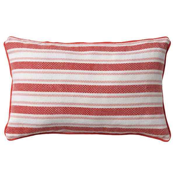 Kussen Stripes rood 50x30cm