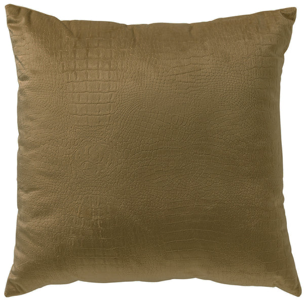 Kussen Croco military olive 40x40cm