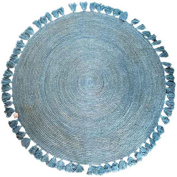 Vloerkleed Bali jade rond 130x130cm